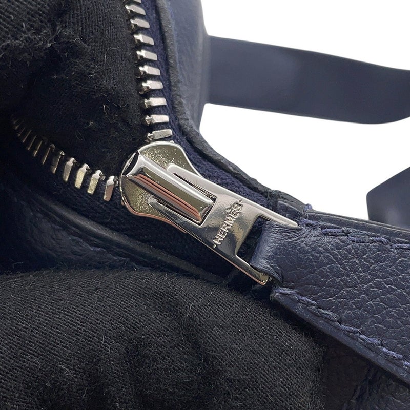 エルメス ボディバッグ シティスライドクロスPM ブルーインディゴ/シルバー金具 エバーカラー B刻印 メンズ