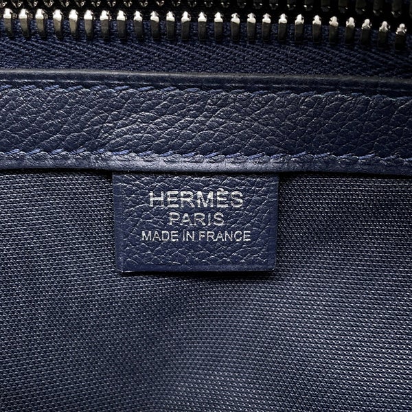 エルメス ボディバッグ シティスライドクロスPM ブルーインディゴ/シルバー金具 エバーカラー B刻印 メンズ
