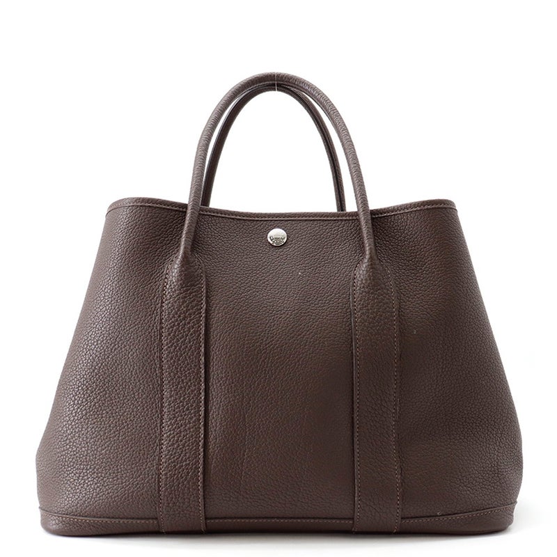 エルメス トートバッグ ガーデンパーティPM エベンヌ/シルバー金具 ネゴンダ Y刻印