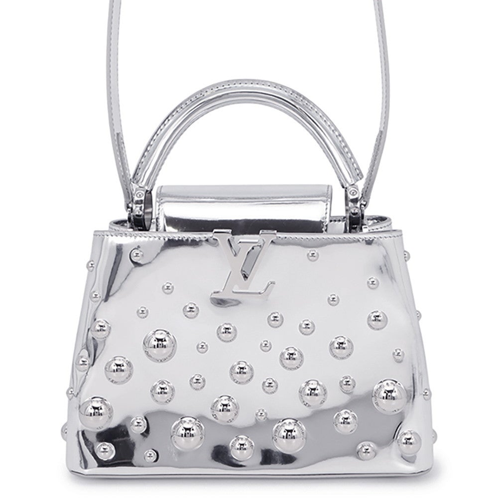 ルイヴィトン ハンドバッグ レザー LV×YK カプシーヌBB メタルドット