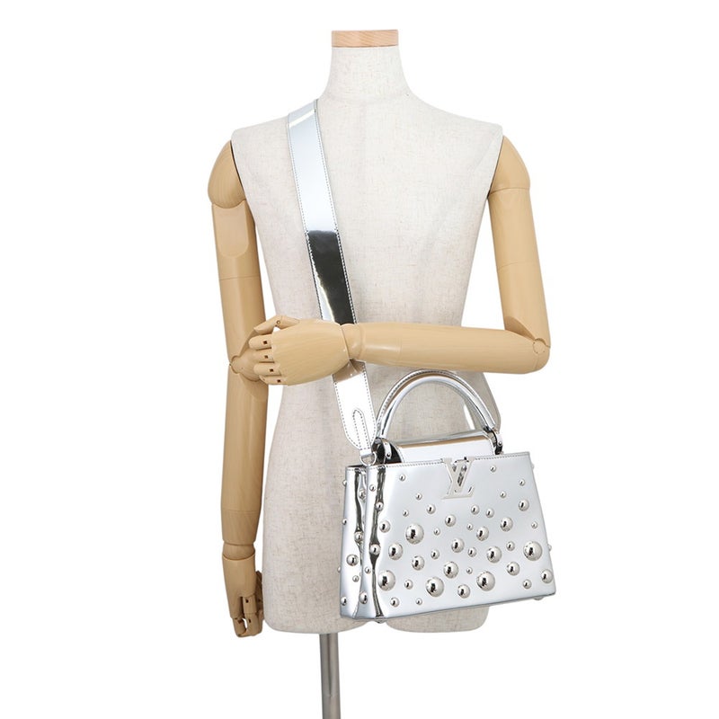 ルイヴィトン ハンドバッグ レザー LV×YK カプシーヌBB メタルドット M21634 2wayショルダーバッグ 草間彌生