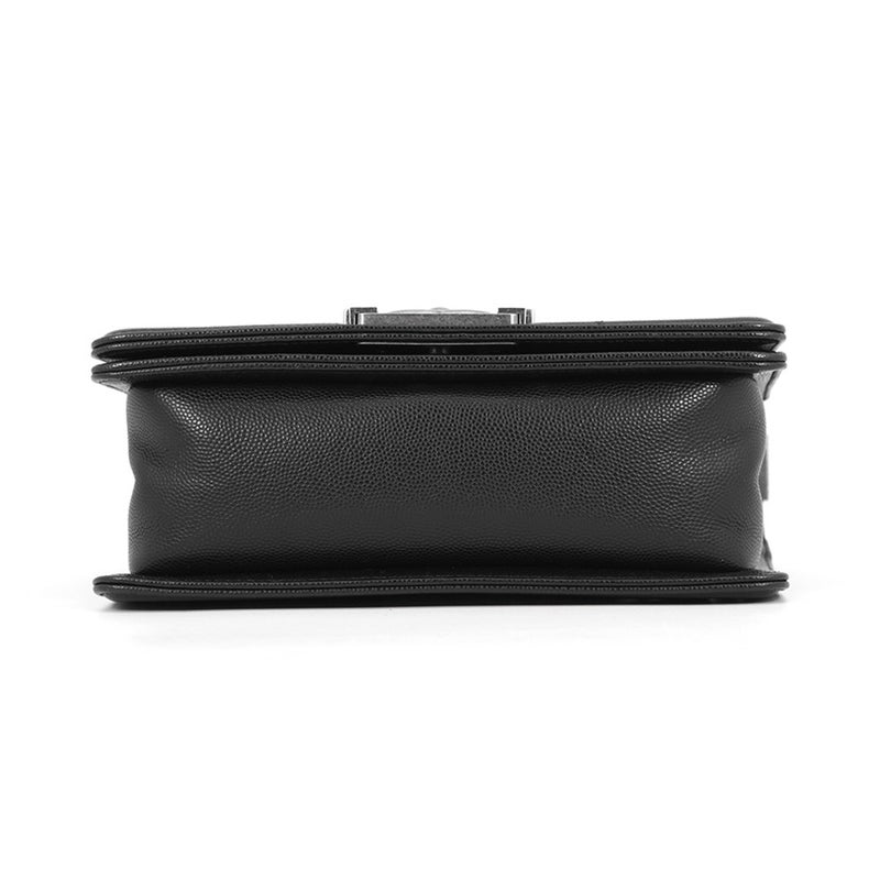 シャネル チェーンショルダーバッグ ボーイシャネル スモール マトラッセ ココマーク キャビアスキン A67085 CHANEL 黒
