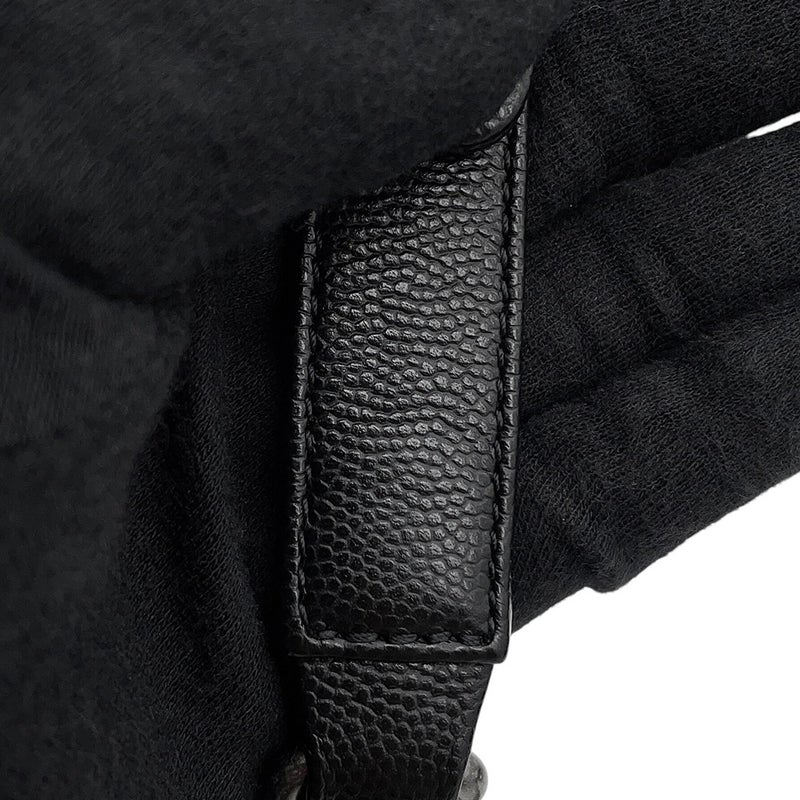 シャネル チェーンショルダーバッグ ボーイシャネル スモール マトラッセ ココマーク キャビアスキン A67085 CHANEL 黒