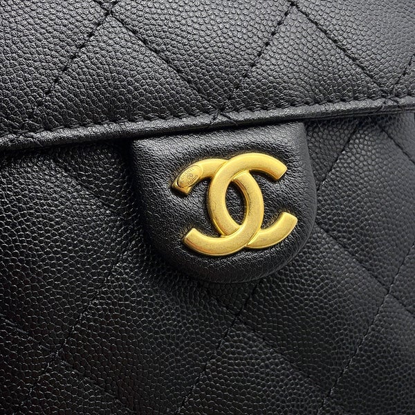 シャネル チェーンショルダーバッグ ココマーク CHANEL25 スモール キャビアスキン AS5293 CHANEL バッグ 黒