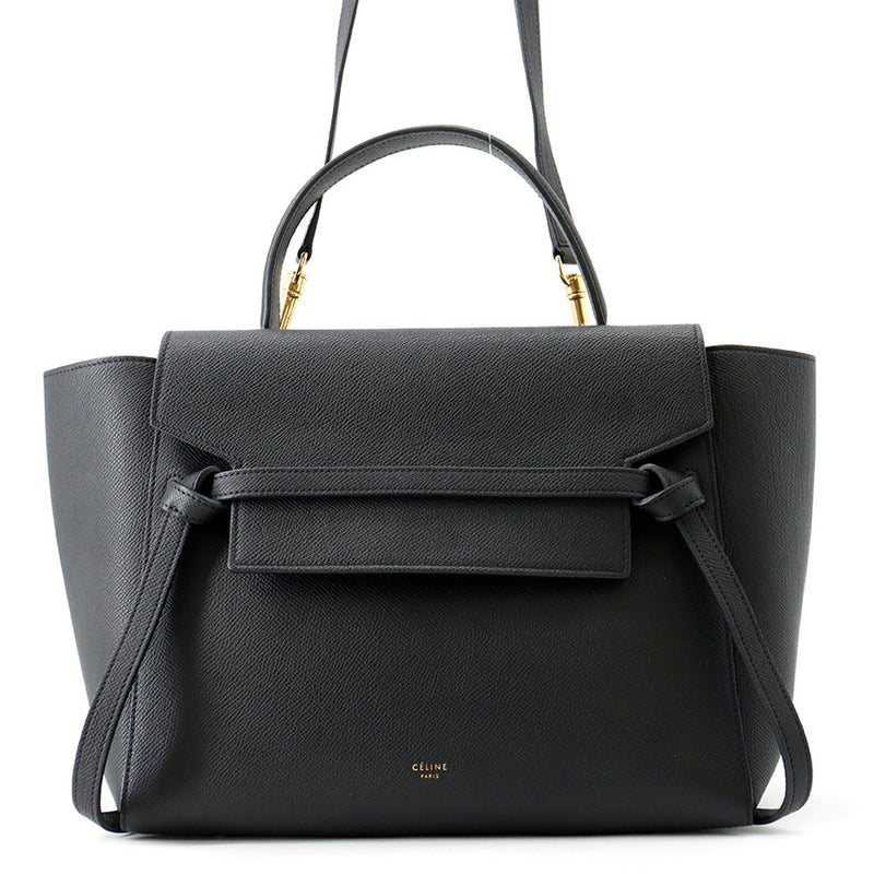セリーヌ ハンドバッグ ベルトバッグ ミニ 176103 CELINE 2way 黒