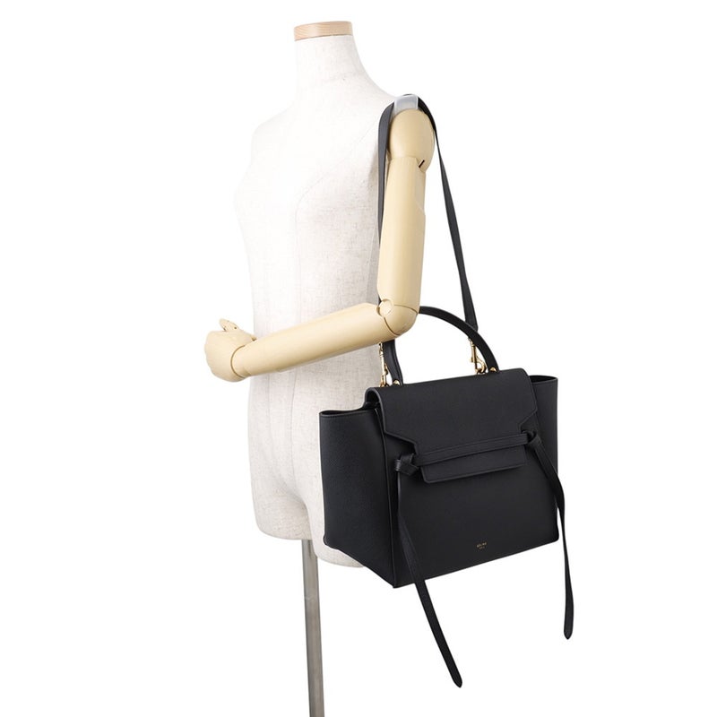 セリーヌ ハンドバッグ ベルトバッグ ミニ 176103 CELINE 2way 黒