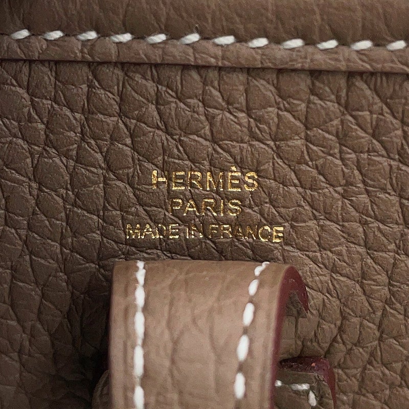 エルメス ショルダーバッグ エブリンTPM 111cm エトゥープ/ゴールド金具 トリヨンクレマンス G刻印 HERMES Evelyne