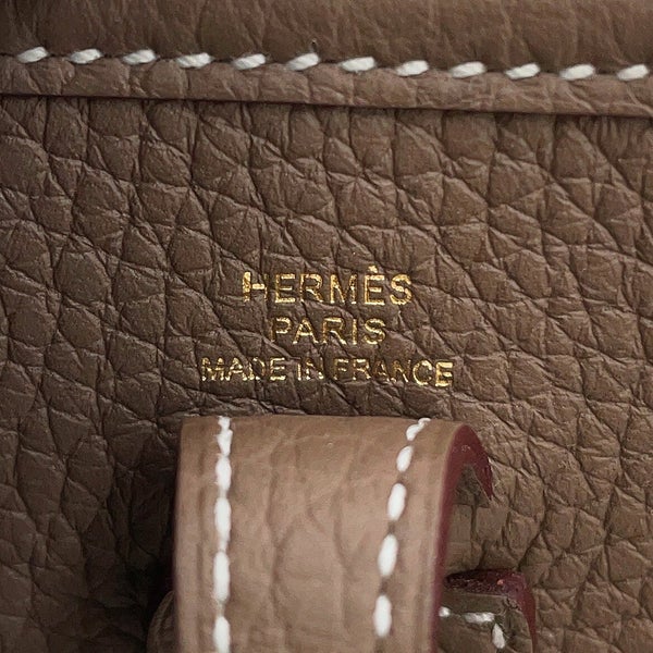 エルメス ショルダーバッグ エブリンTPM 111cm エトゥープ/ゴールド金具 トリヨンクレマンス G刻印 HERMES Evelyne