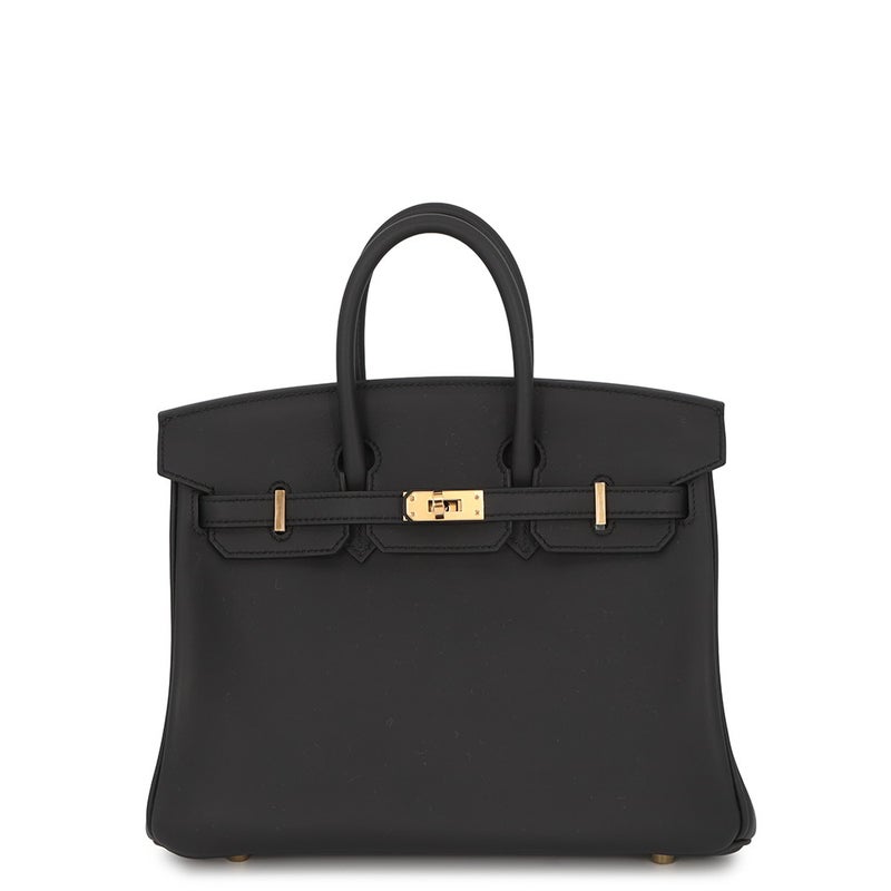 エルメス バーキン25 ブラック/ゴールド金具 スイフト G刻印 HERMES Birkin ハンドバッグ 黒