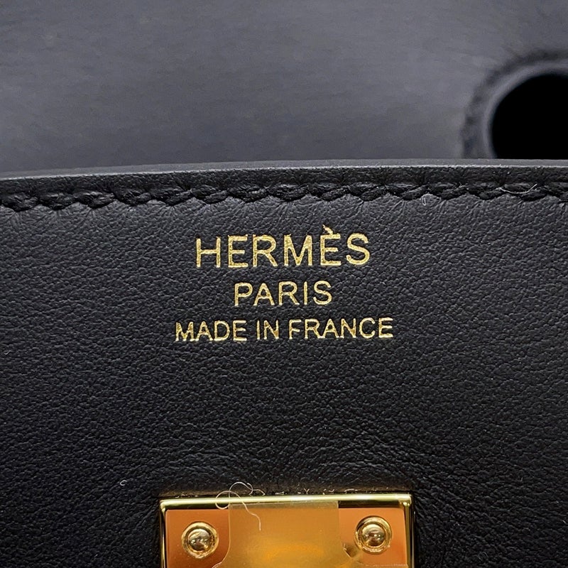 エルメス バーキン25 ブラック/ゴールド金具 スイフト G刻印 HERMES Birkin ハンドバッグ 黒
