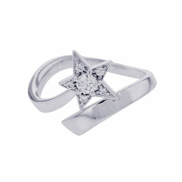 シャネル リング コメット リング ダイヤモンド K18WGホワイトゴールド リングサイズ49 J2861 CHANEL ジュエリー