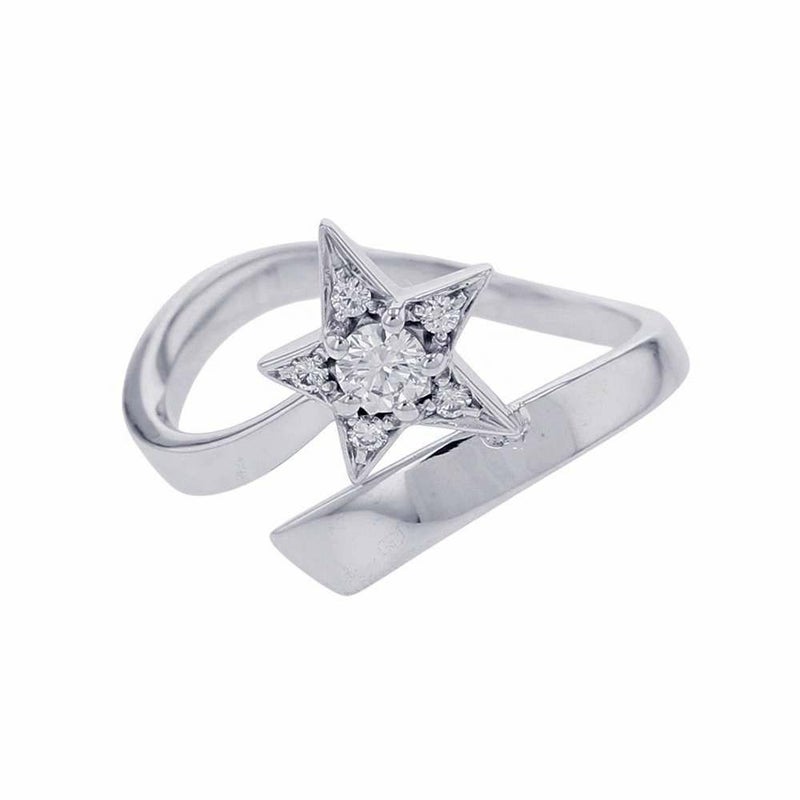 シャネル リング コメット リング ダイヤモンド K18WGホワイトゴールド リングサイズ49 J2861 CHANEL ジュエリー