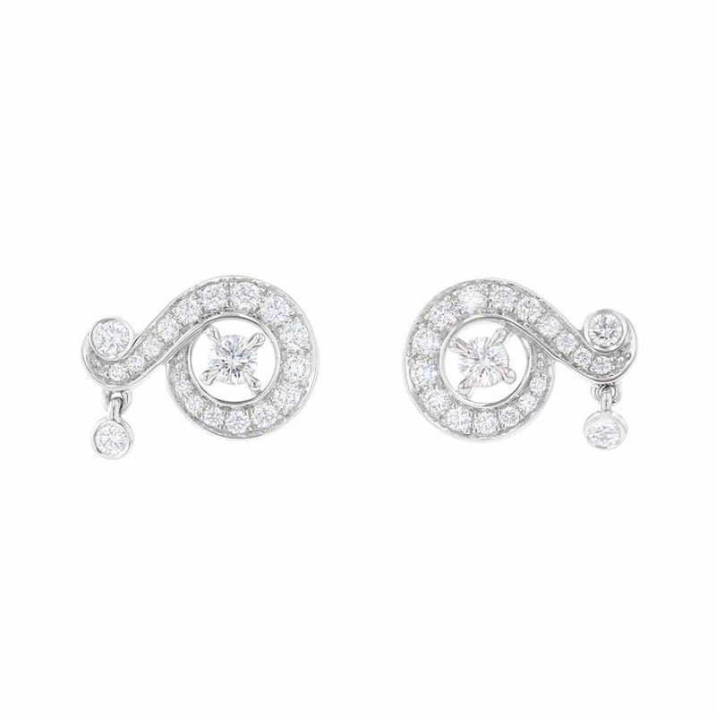 ヴァンクリーフ&アーペル ピアス ニドパラディ ダイヤモンド K18WGホワイトゴールド Van Cleef & Arpels