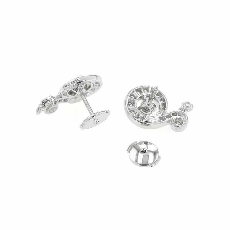 ヴァンクリーフ&アーペル ピアス ニドパラディ ダイヤモンド K18WGホワイトゴールド Van Cleef & Arpels