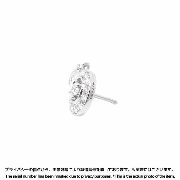 ヴァンクリーフ&アーペル ピアス ニドパラディ ダイヤモンド K18WGホワイトゴールド Van Cleef & Arpels