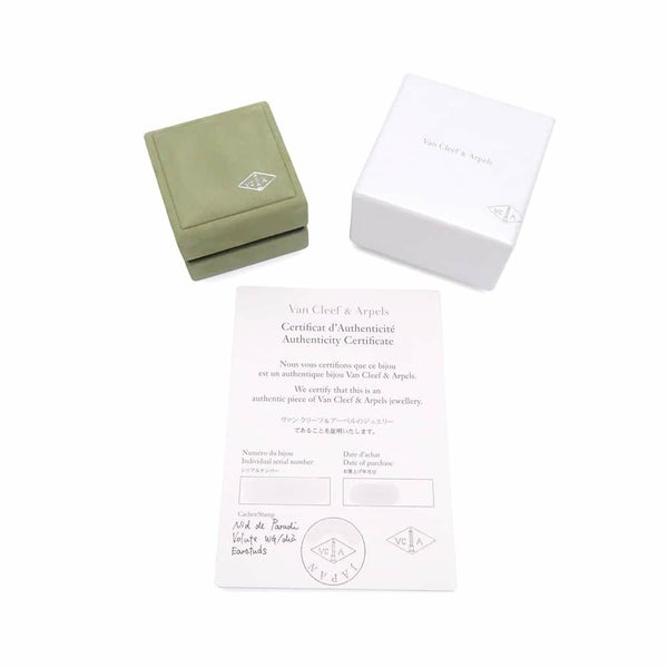 ヴァンクリーフ&アーペル ピアス ニドパラディ ダイヤモンド K18WGホワイトゴールド Van Cleef & Arpels