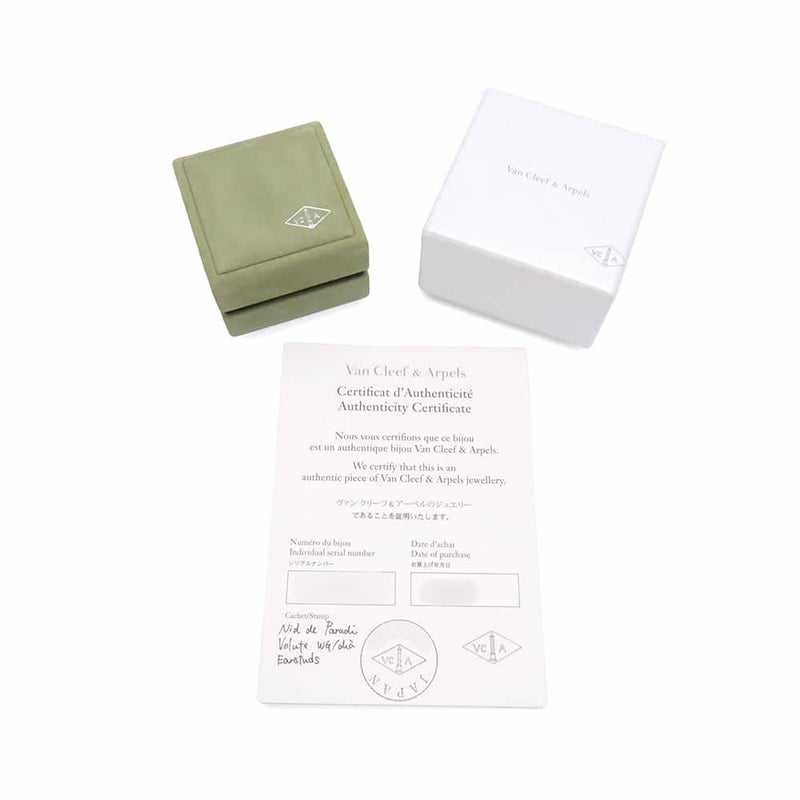 ヴァンクリーフ&アーペル ピアス ニドパラディ ダイヤモンド K18WGホワイトゴールド Van Cleef & Arpels