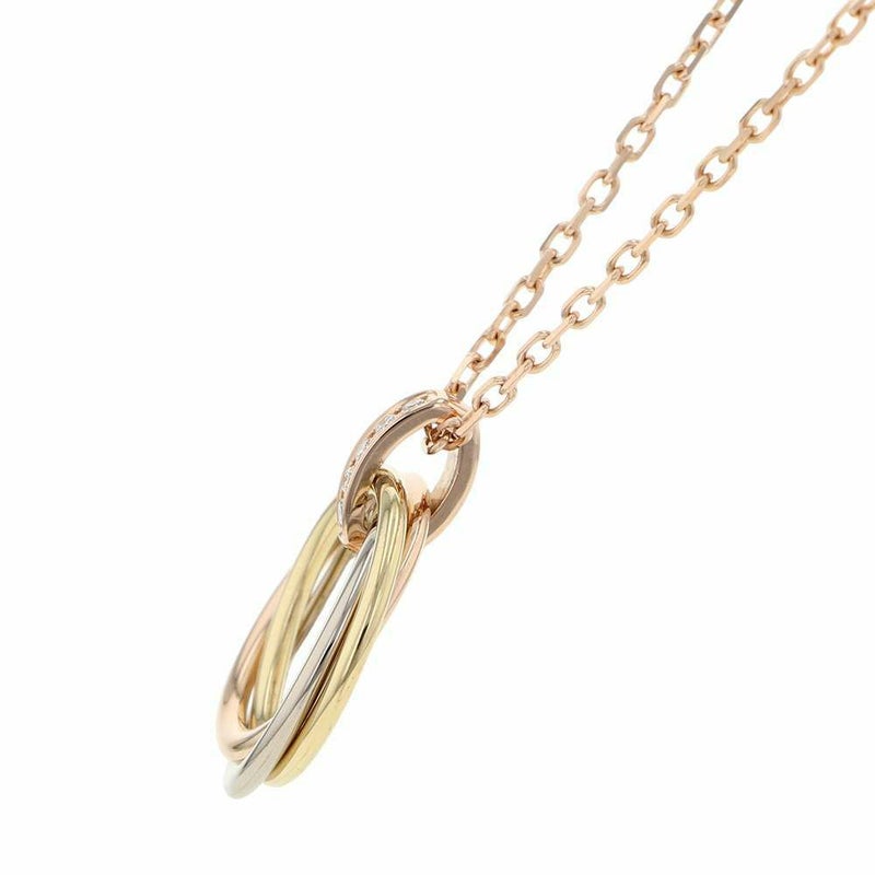 カルティエ ネックレス トリニティ ダイヤモンド5P 0.06ct K18PG/K18YG/K18WG B7058700 Cartier ペンダント