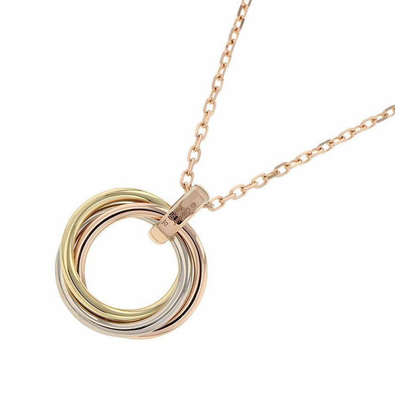 カルティエ ネックレス トリニティ ダイヤモンド5P 0.06ct K18PG/K18YG/K18WG B7058700 Cartier ペンダント