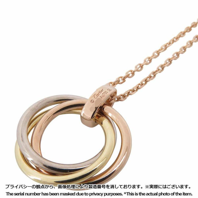 カルティエ ネックレス トリニティ ダイヤモンド5P 0.06ct K18PG/K18YG/K18WG B7058700 Cartier ペンダント