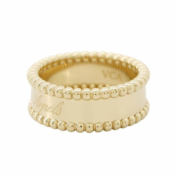 ヴァンクリーフ&アーペル リング ペルレ シニアチュール リング K18YG リングサイズ53 VCARO3Y600 Van Cleef & Arpels