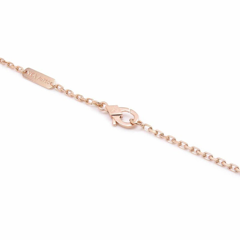 ヴァンクリーフ&アーペル ネックレス マジック アルハンブラ ロングネックレス 1モチーフ グレーマザーオブパール K18PG VCARP6I200