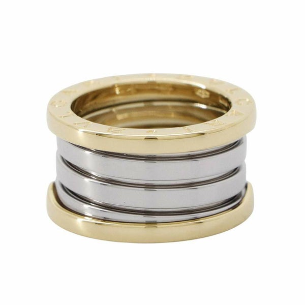 ブルガリ リング B-zero1 3バンド 銀座限定 K18YG/K18WG リングサイズ48 BVLGARI