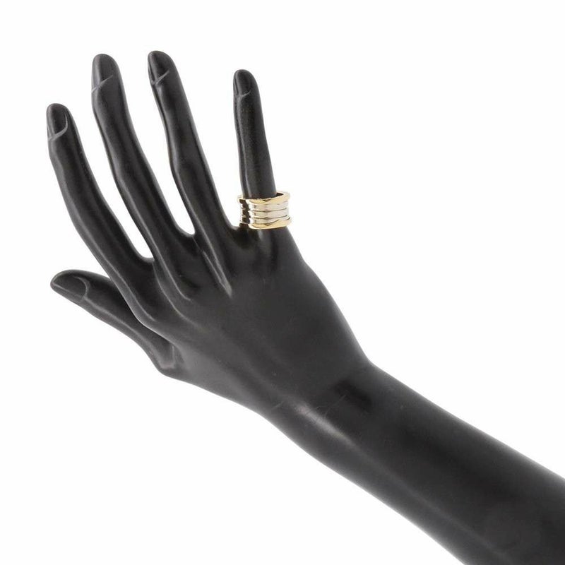 ブルガリ リング B-zero1 3バンド 銀座限定 K18YG/K18WG リングサイズ48 BVLGARI