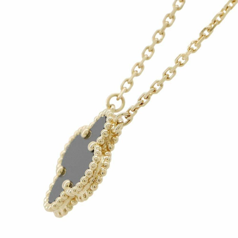 ヴァンクリーフ&アーペル ネックレス ヴィンテージ アルハンブラ ペンダント オニキス K18YGイエローゴールド VCARA45800