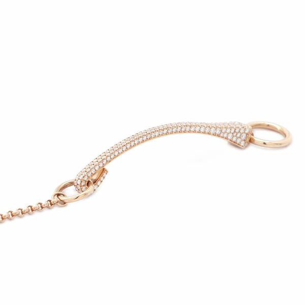 エルメス ブレスレット クルー・ド・フォルジュ ダイヤモンド 227P 1.23ct K18PGピンクゴールド サイズST HERMES