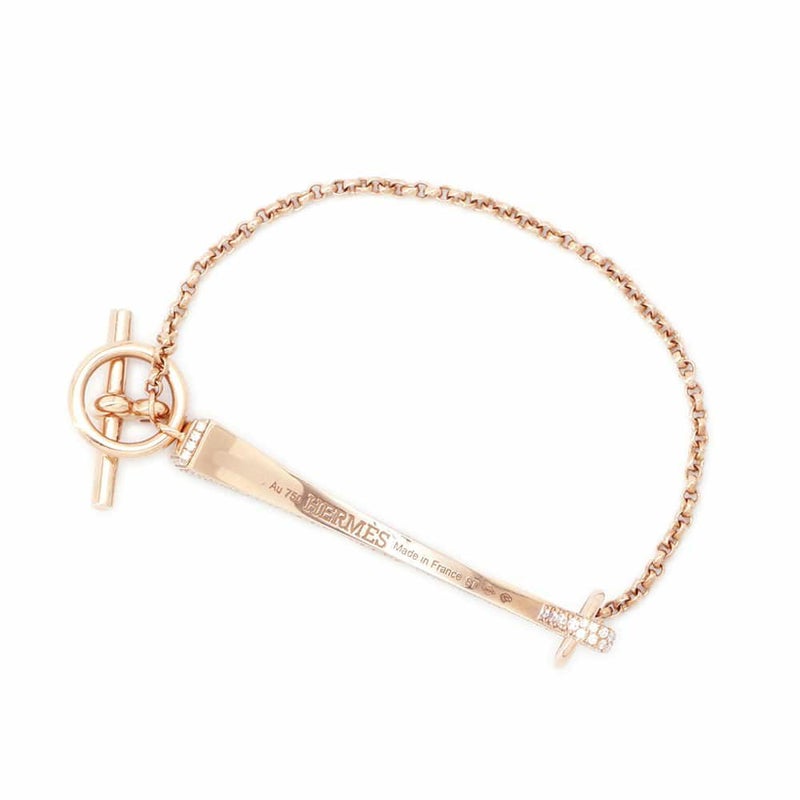 エルメス ブレスレット クルー・ド・フォルジュ ダイヤモンド 227P 1.23ct K18PGピンクゴールド サイズST HERMES