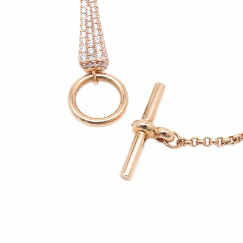 エルメス ブレスレット クルー・ド・フォルジュ ダイヤモンド 227P 1.23ct K18PGピンクゴールド サイズST HERMES