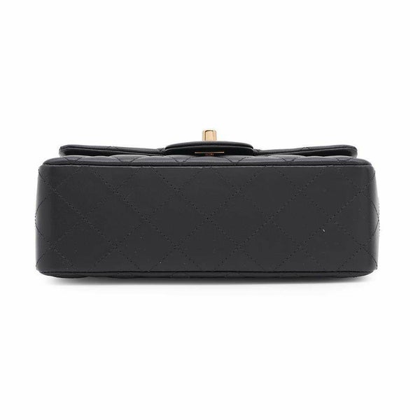 シャネル チェーンショルダーバッグ ミニ マトラッセ 20 ココマーク ラムスキン A69900 CHANEL ミニ フラップ 黒