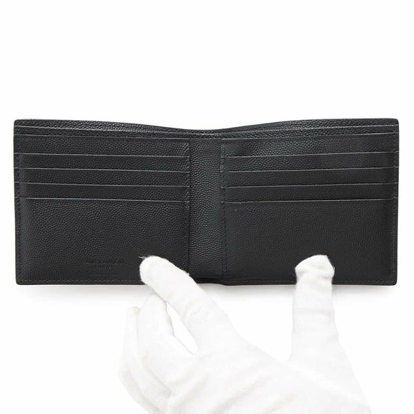 サンローランパリ 二つ折り財布 レザー 396307 SAINT LAURENT PARIS 財布 黒