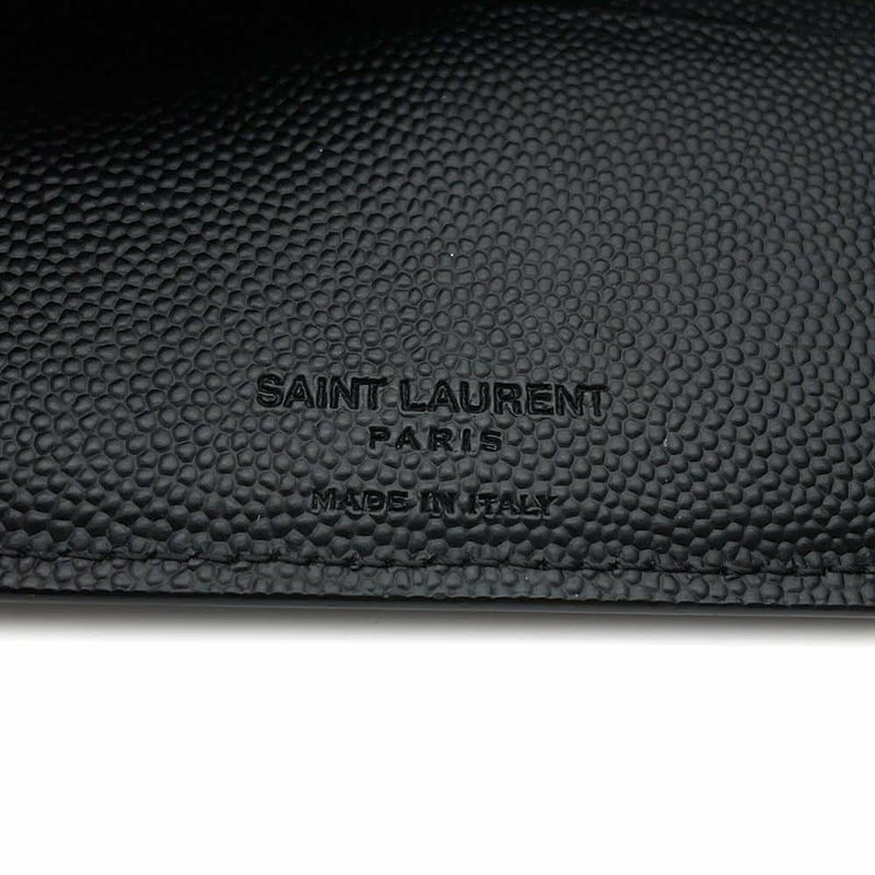 サンローランパリ 二つ折り財布 レザー 396307 SAINT LAURENT PARIS 財布 黒