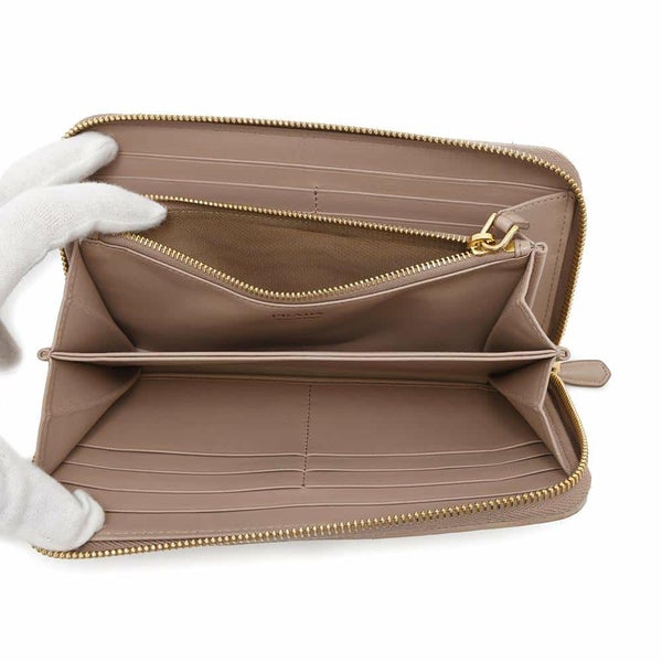 プラダ 長財布 三角ロゴ ラウンドファスナー レザー 1ML506 PRADA 財布