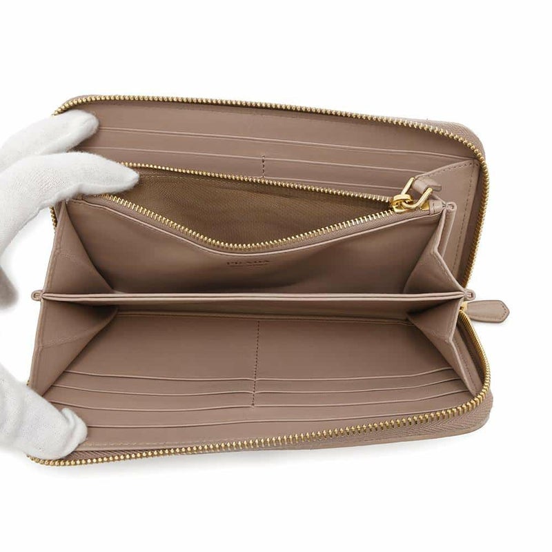 プラダ 長財布 三角ロゴ ラウンドファスナー レザー 1ML506 PRADA 財布