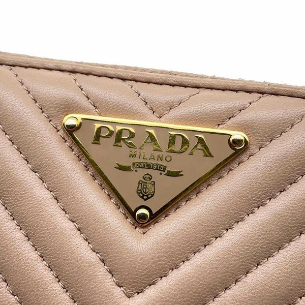 プラダ 長財布 三角ロゴ ラウンドファスナー レザー 1ML506 PRADA 財布