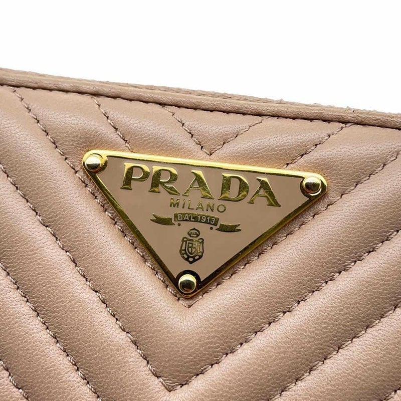 プラダ 長財布 三角ロゴ ラウンドファスナー レザー 1ML506 PRADA 財布