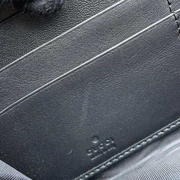グッチ 長財布 GGスプリーム アラベスク 410102 GUCCI ラウンドファスナー 財布 黒