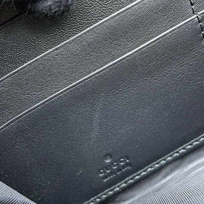 グッチ 長財布 GGスプリーム アラベスク 410102 GUCCI ラウンドファスナー 財布 黒