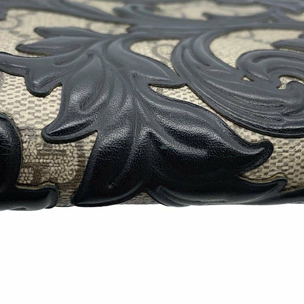 グッチ 長財布 GGスプリーム アラベスク 410102 GUCCI ラウンドファスナー 財布 黒