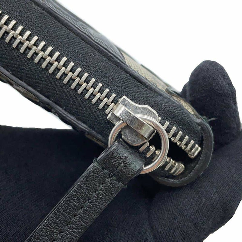 グッチ 長財布 GGスプリーム アラベスク 410102 GUCCI ラウンドファスナー 財布 黒