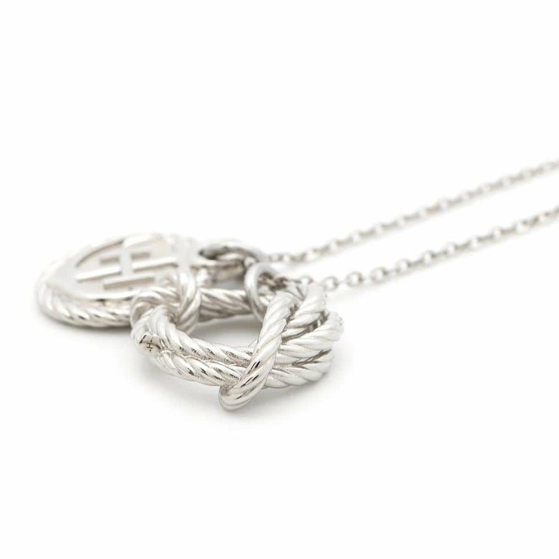 エルメス ネックレス コルダージュ ロープ HERMES アクセサリー シルバー