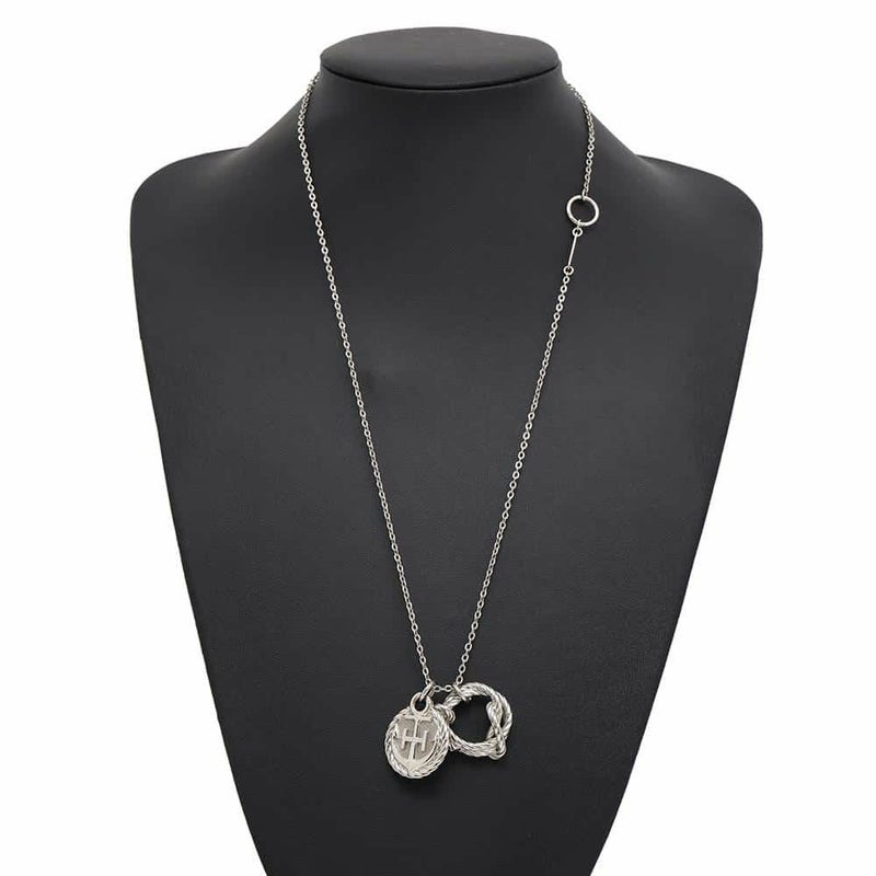 エルメス ネックレス コルダージュ ロープ HERMES アクセサリー シルバー