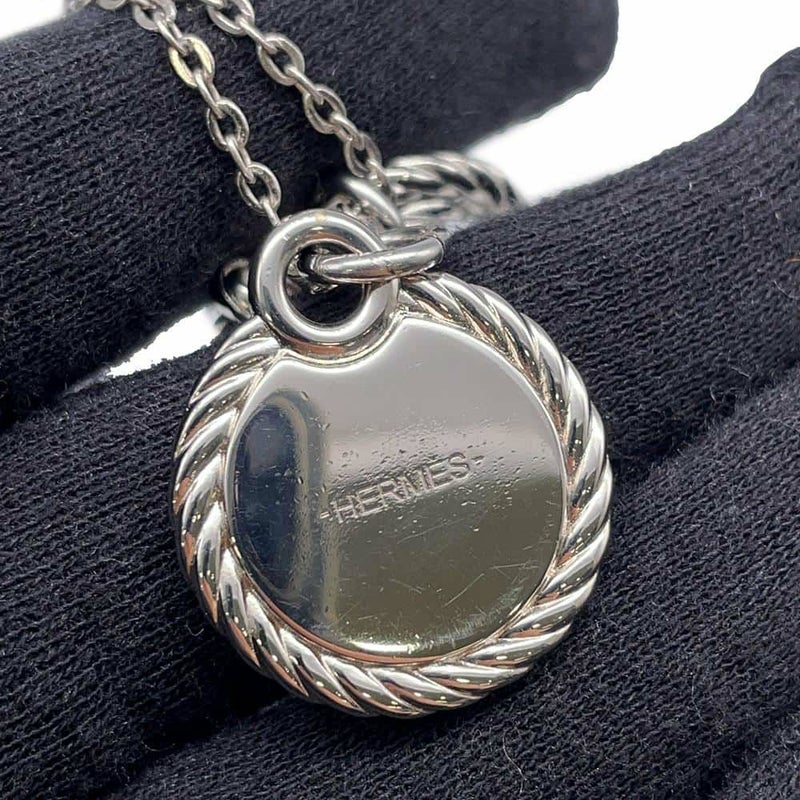 エルメス ネックレス コルダージュ ロープ HERMES アクセサリー シルバー