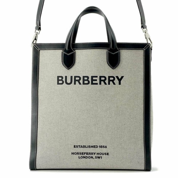 バーバリー トートバッグ ホースフェリープリント 8037936 BURBERRY 2wayショルダーバッグ 黒