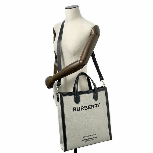 バーバリー トートバッグ ホースフェリープリント 8037936 BURBERRY 2wayショルダーバッグ 黒