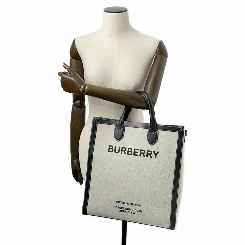 バーバリー トートバッグ ホースフェリープリント 8037936 BURBERRY 2wayショルダーバッグ 黒