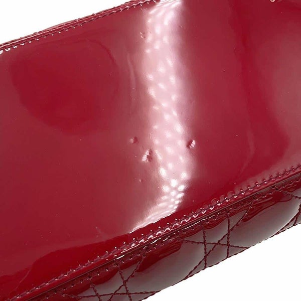 ディオール ハンドバッグ レディディオール カナージュ ミディアム パテント VRB44551 2way